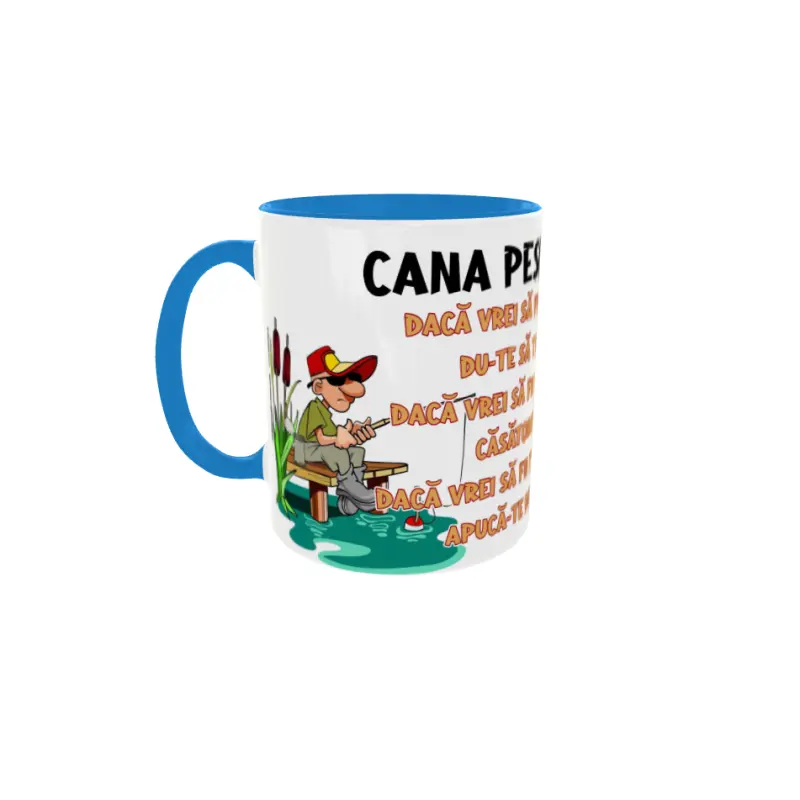 Cana pescarului, cana ceramica, 330ml, cgs1814